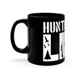 Hunting Life - White - 11oz Black Mug