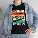 Just Call Me Captoon - Retro - Unisex Heavy Cotton Tee