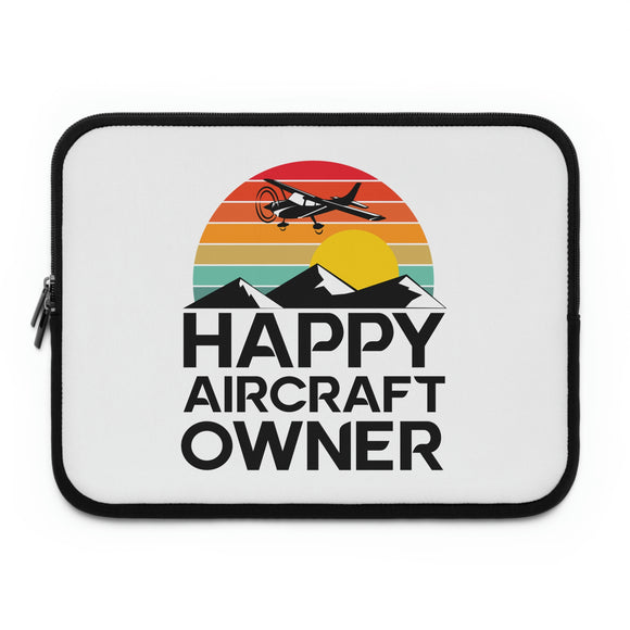 Happy Aircraft Owner - Retro - Laptop Sleeve -13