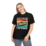 Just Call Me Captoon - Retro - Unisex Heavy Cotton Tee