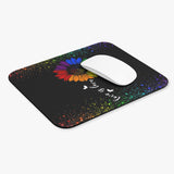 Rainbow Sunflower - Love Is Love - Mouse Pad (Rectangle)