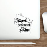 Wisconsin Pilot Mark - YouTube - Die-Cut Stickers