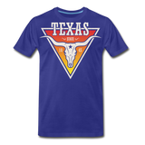 Texas Longhorn Skull - Men's Premium T-Shirt - royal blue