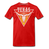 Texas Longhorn Skull - Men's Premium T-Shirt - red