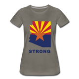 Arizona "STRONG" - Women’s Premium T-Shirt - asphalt gray