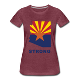 Arizona "STRONG" - Women’s Premium T-Shirt - heather burgundy