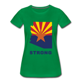 Arizona "STRONG" - Women’s Premium T-Shirt - kelly green