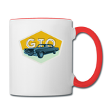 Vintage Cars - GTO - Contrast Coffee Mug - white/red