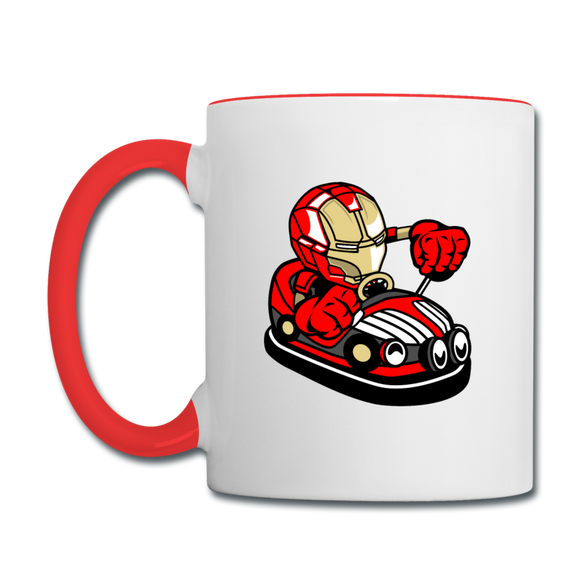 Iron Man - Bumper Car - Contrast Coffee Mug - white/red