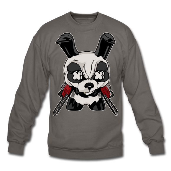 Angry Panda - Crewneck Sweatshirt - asphalt gray