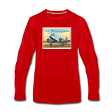 Fly Wisconsin - Men's Premium Long Sleeve T-Shirt - red