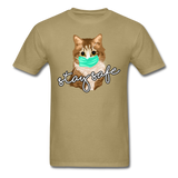 Stay Safe Cat - Unisex Classic T-Shirt - khaki