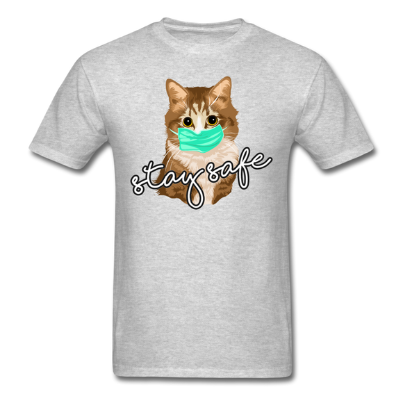 Stay Safe Cat - Unisex Classic T-Shirt - heather gray