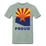 Arizona "PROUD" - Men's Premium T-Shirt - steel green
