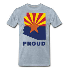 Arizona "PROUD" - Men's Premium T-Shirt - heather ice blue
