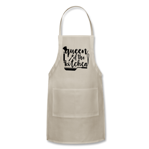 Queen Of The Kitchen - Adjustable Apron - natural