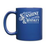 Sunshine And Whiskey - White - Full Color Mug - royal blue
