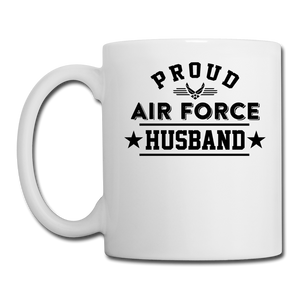 Proud Air Force - Husband - Coffee/Tea Mug - white