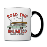 Road Trip Unlimited - Contrast Coffee Mug - white/black
