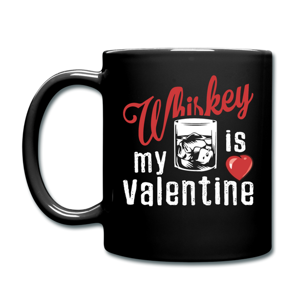 Whiskey Is My Valentine v1 - Full Color Mug - black