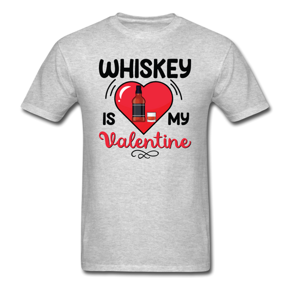 Whiskey Is My Valentine v2 - Unisex Classic T-Shirt - heather gray