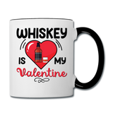 Whiskey Is My Valentine v2 - Contrast Coffee Mug - white/black