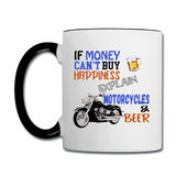 Motorcycles And Beer - Contrast Coffee Mug - white/black