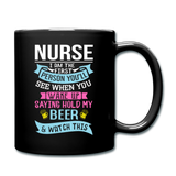 Nurse - Hold My Beer - Full Color Mug - black