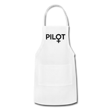 Pilot - Female - Black - Adjustable Apron - white