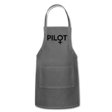 Pilot - Female - Black - Adjustable Apron - charcoal