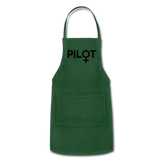 Pilot - Female - Black - Adjustable Apron - forest green