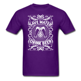 Save Water Drink Beer - Unisex Classic T-Shirt - purple