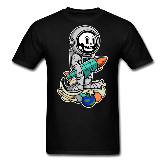 Astronaut And Rocket - Unisex Classic T-Shirt - black