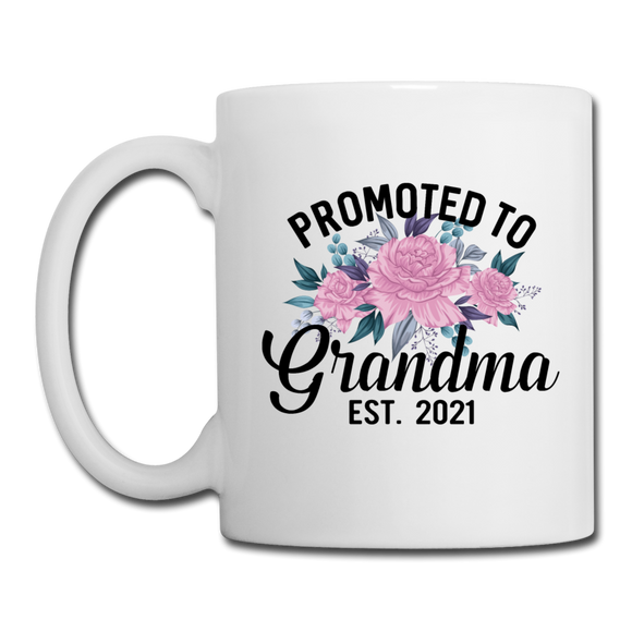 Promoted To Grandma - 2021 - Coffee/Tea Mug - white