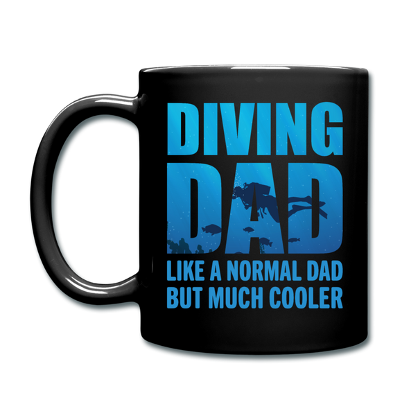 Diving Dad - Cooler - Full Color Mug - black