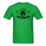 Air Force Veteran - Black - Unisex Classic T-Shirt - bright green