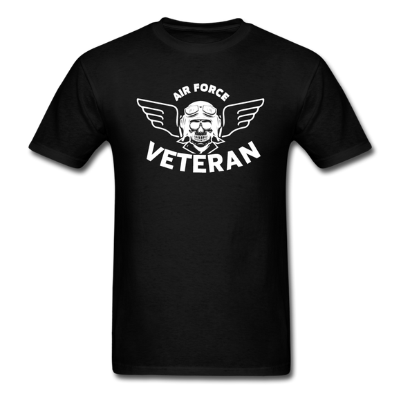 Air Force Veteran - Skull - White - Unisex Classic T-Shirt - black