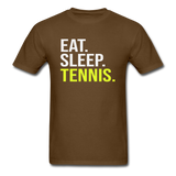 Eat Sleep Tennis - Unisex Classic T-Shirt - brown