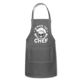 Beware The Chef - Adjustable Apron - charcoal