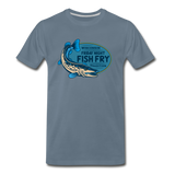 Wisconsin Friday Night Fish Fry Tradition - Men's Premium T-Shirt - steel blue