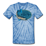 Wisconsin Friday Night Fish Fry Tradition - Unisex Tie Dye T-Shirt - spider baby blue