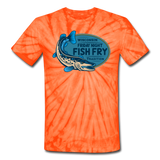 Wisconsin Friday Night Fish Fry Tradition - Unisex Tie Dye T-Shirt - spider orange