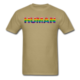 Humman - Rainbow - Unisex Classic T-Shirt - khaki