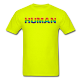 Humman - Rainbow - Unisex Classic T-Shirt - safety green
