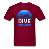 Dive - Wisconsin - Unisex Classic T-Shirt - burgundy