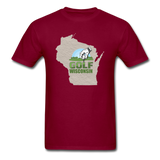 Golf Wisconsin - Tee - Unisex Classic T-Shirt - burgundy