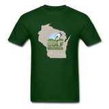 Golf Wisconsin - Tee - Unisex Classic T-Shirt - forest green