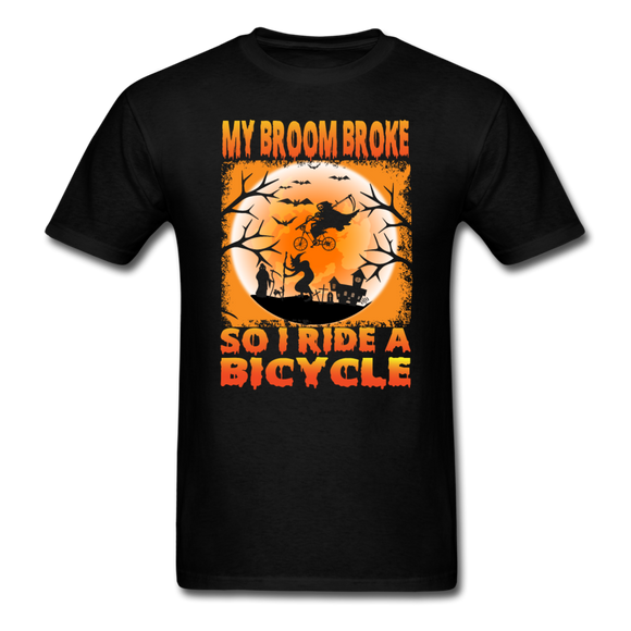 My Broom Broke - Bicycle - Unisex Classic T-Shirt - black