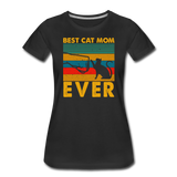 Best Cat Mom Ever - Fist Bump - Women’s Premium T-Shirt - black