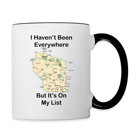 Havent Been Everywhere - Wisconsin - Contrast Coffee Mug - white/black